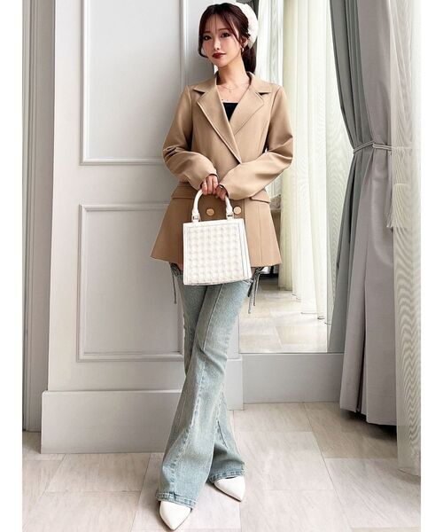 RESEXXY（リゼクシー）の「テーラードジャケット（テーラードジャケット・レディース・ベージュ/ネイビー/アイボリー・FREE）」の15枚目の写真