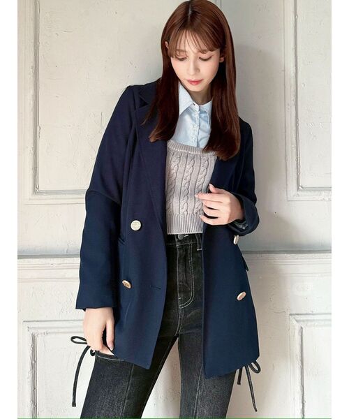 RESEXXY（リゼクシー）の「テーラードジャケット（テーラードジャケット・レディース・ベージュ/ネイビー/アイボリー・FREE）」の20枚目の写真