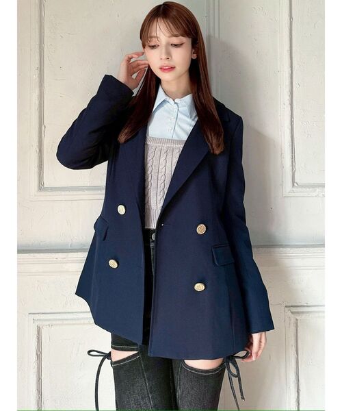 RESEXXY（リゼクシー）の「テーラードジャケット（テーラードジャケット・レディース・ベージュ/ネイビー/アイボリー・FREE）」の21枚目の写真