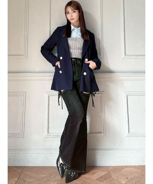 RESEXXY（リゼクシー）の「テーラードジャケット（テーラードジャケット・レディース・ベージュ/ネイビー/アイボリー・FREE）」の22枚目の写真