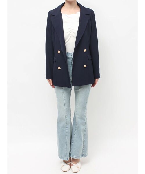 RESEXXY（リゼクシー）の「テーラードジャケット（テーラードジャケット・レディース・ベージュ/ネイビー/アイボリー・FREE）」の5枚目の写真