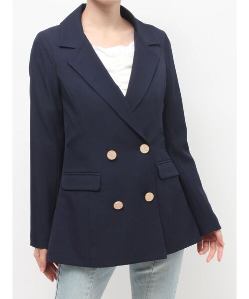 RESEXXY（リゼクシー）の「テーラードジャケット（テーラードジャケット・レディース・ベージュ/ネイビー/アイボリー・FREE）」の10枚目の写真