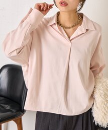 Jena espace merveilleux | 【春まで着れる/小顔効果◎】袖ボタンスキッパーシャツ(シャツ/ブラウス)