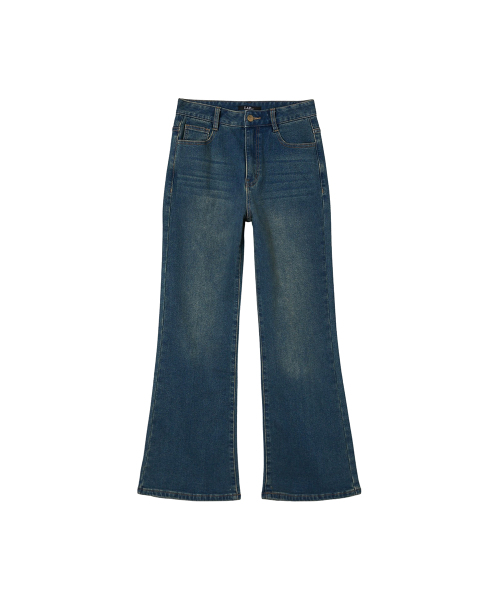 LAP(ラップ)の「起毛ウォッシングスリムブーツカットパンツ AR4DPA66(デニムパンツ・レディース・ダークインディゴブルー/インディゴブルー・MEDIUM/SMALL)」の5枚目の写真