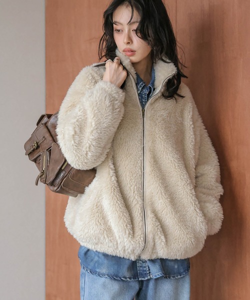 セール】エコファーブルゾン（ブルゾン）｜AMELY（エミリー）の