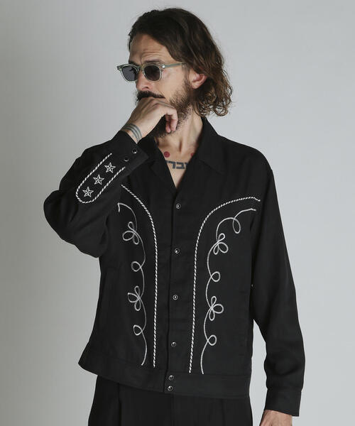 schott(ショット)の「Schott/ショット/LYOCELL WESTERN JACKET/リヨセル ウエスタンジャケット(ブルゾン・メンズ・ブラック/ベージュ・M/L/XL/2XL)」の20枚目の写真