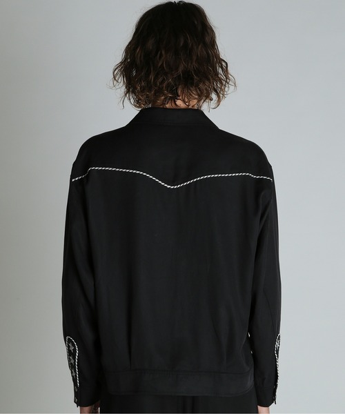 schott(ショット)の「Schott/ショット/LYOCELL WESTERN JACKET/リヨセル ウエスタンジャケット(ブルゾン・メンズ・ブラック/ベージュ・M/L/XL/2XL)」の6枚目の写真