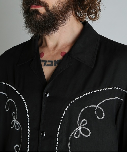 schott(ショット)の「Schott/ショット/LYOCELL WESTERN JACKET/リヨセル ウエスタンジャケット(ブルゾン・メンズ・ブラック/ベージュ・M/L/XL/2XL)」の7枚目の写真