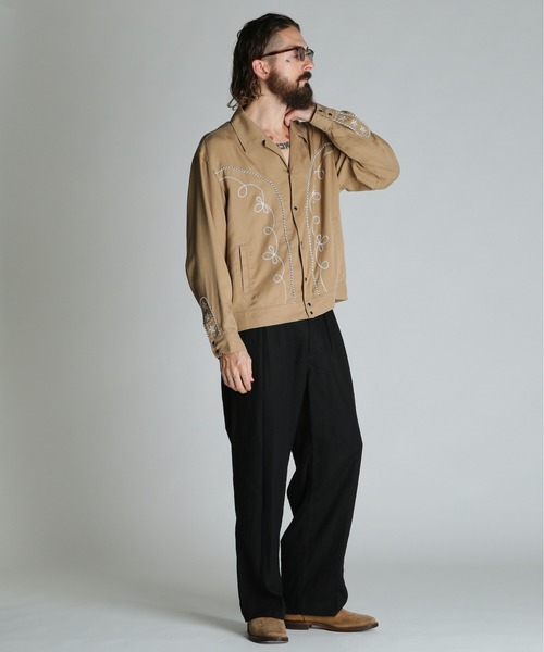 schott(ショット)の「Schott/ショット/LYOCELL WESTERN JACKET/リヨセル ウエスタンジャケット(ブルゾン・メンズ・ブラック/ベージュ・M/L/XL/2XL)」の12枚目の写真