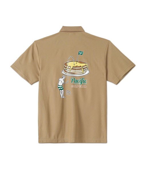Pacific GOLF CLUB(パシフィックゴルフクラブ)の「【WOMEN】GOLF & PANCAKE POLO SHIRT(ポロシャツ・レディース・ホワイト/サンドベージュ/ブラック・S/XS)」の3枚目の写真