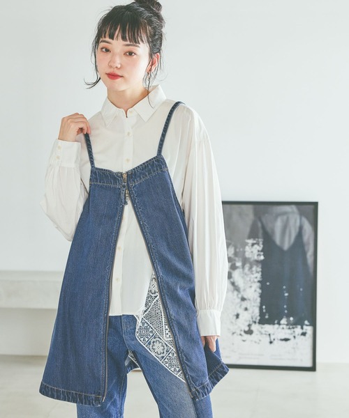 NKJ 2026SS] 2WAYZIPデニムドレス（キャミソール）｜niko and