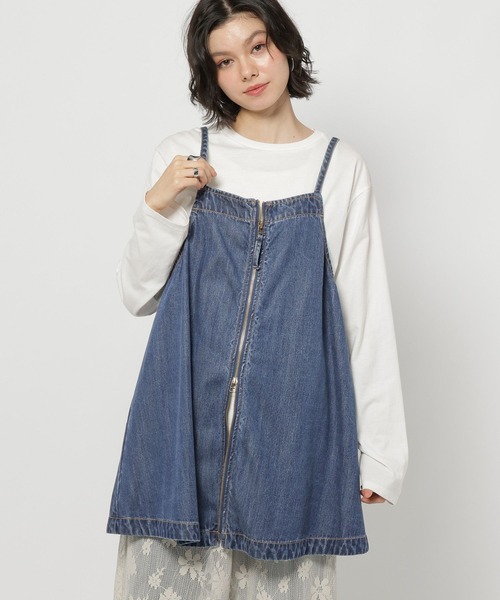 NKJ 2026SS] 2WAYZIPデニムドレス（キャミソール）｜niko and