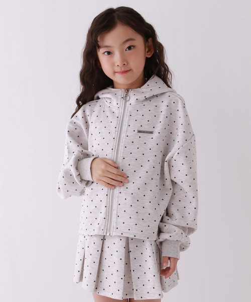 repipi armario（レピピ アルマリオ）の「【10C REPIPI】ダンボールZIPパーカー（パーカー・キッズ・アイボリー/ブラック/グレー・110cm/120cm/130cm/140cm）」の3枚目の写真