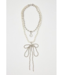 SLY | MANY WAY F/PEARL BALL N/C メニ－ウェイ フェイクパール ボール ネックレス(ネックレス)