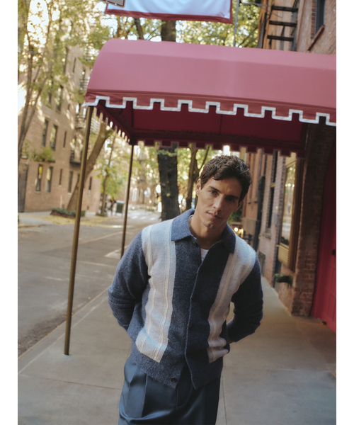 Banana Republic（バナナリパブリック）の「◆イタリアン アルパカブレンド ポロ カーディガン（カーディガン/ボレロ・メンズ・インディゴブルー・XL/L/M/S）」の9枚目の写真