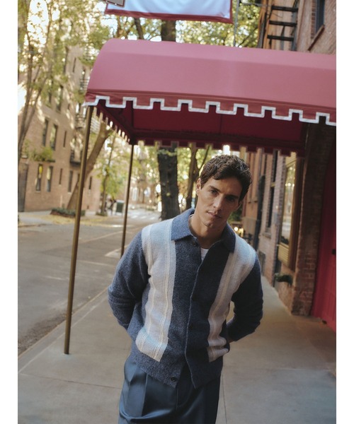 Banana Republic（バナナリパブリック）の「◆イタリアン アルパカブレンド ポロ カーディガン（カーディガン/ボレロ・メンズ・インディゴブルー・XL/L/M/S）」の3枚目の写真