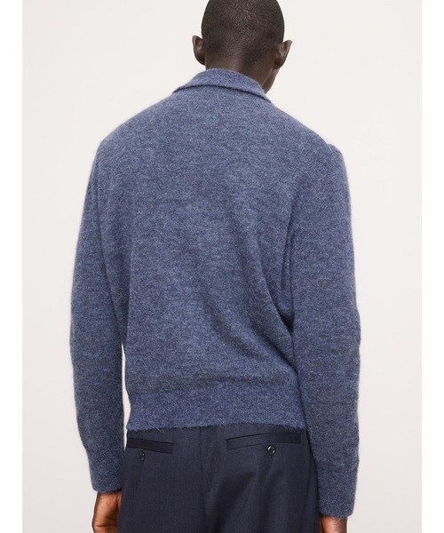 Banana Republic（バナナリパブリック）の「◆イタリアン アルパカブレンド ポロ カーディガン（カーディガン/ボレロ・メンズ・インディゴブルー・XL/L/M/S）」の4枚目の写真