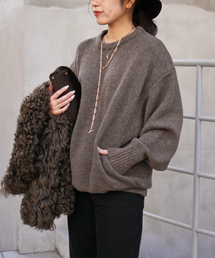 トップス AP STUDIO Design Sleeve Sweater AP STUDIO（エーピーストゥディオ）の「BASU Turtleneck Pullover