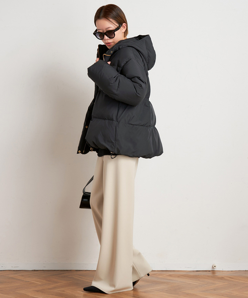 AP STUDIO（エーピーストゥディオ）の「ウールカシミヤクルーネックチュニックニット（ニット/セーター・レディース・ブラック/ブラウン/グレー・FREE）」の18枚目の写真