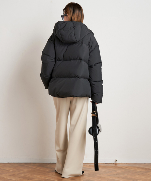 AP STUDIO（エーピーストゥディオ）の「ウールカシミヤクルーネックチュニックニット（ニット/セーター・レディース・ブラック/ブラウン/グレー・FREE）」の19枚目の写真