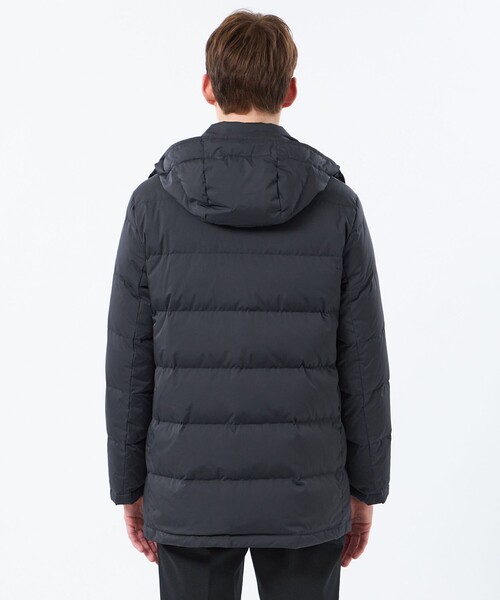 MACKINTOSH PHILOSOPHY(マッキントッシュ フィロソフィー)の「ナイロンハイマルチ WELLINGTON HOOD BT short(ウェリントンフードボタンスルーショート)(ダウンジャケット/コート・メンズ・グレー系その他/ブラック・38/40/42)」の6枚目の写真