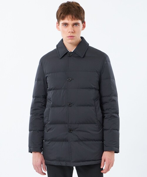 MACKINTOSH PHILOSOPHY(マッキントッシュ フィロソフィー)の「ナイロンハイマルチ WELLINGTON HOOD BT short(ウェリントンフードボタンスルーショート)(ダウンジャケット/コート・メンズ・グレー系その他/ブラック・38/40/42)」の7枚目の写真