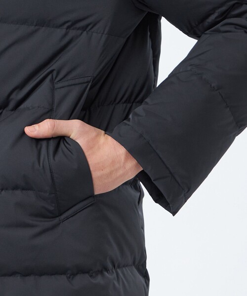 MACKINTOSH PHILOSOPHY(マッキントッシュ フィロソフィー)の「ナイロンハイマルチ WELLINGTON HOOD BT short(ウェリントンフードボタンスルーショート)(ダウンジャケット/コート・メンズ・グレー系その他/ブラック・38/40/42)」の10枚目の写真