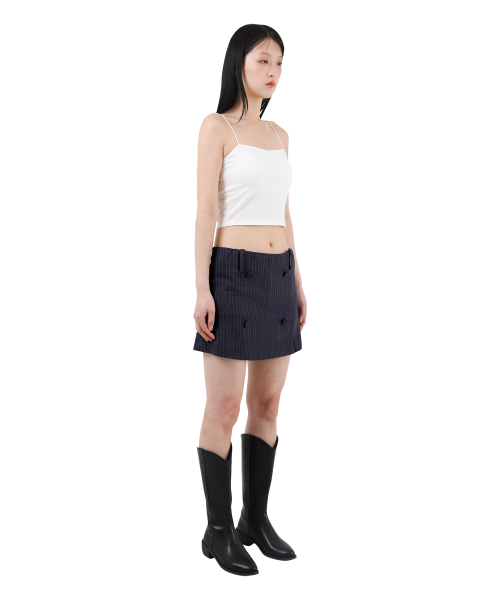 KATHARSIS(カタルシス)の「ミニスカートパンツ ネイビー ピンストライプ ONE SIZE(スカート・レディース・その他・ONE SIZE)」の4枚目の写真