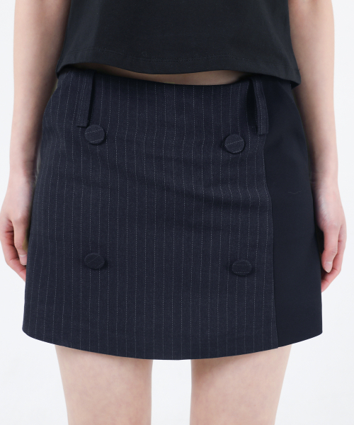 KATHARSIS(カタルシス)の「ミニスカートパンツ ネイビー ピンストライプ ONE SIZE(スカート・レディース・その他・ONE SIZE)」の5枚目の写真