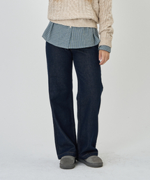 THE-ABON（エイボン）の「ビジョベルトポイントデニムパンツ（デニムパンツ）」