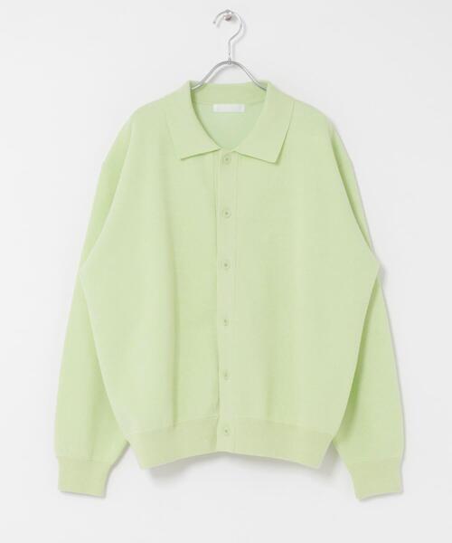 SENSE OF PLACE by URBAN RESEARCH（センスオブプレイスバイアーバンリサーチ）の「『洗濯可』スウェットライクポロカーディガン（カーディガン/ボレロ・メンズ・ライトグレー/ミント/ネイビー・MEDIUM/LARGE）」の19枚目の写真