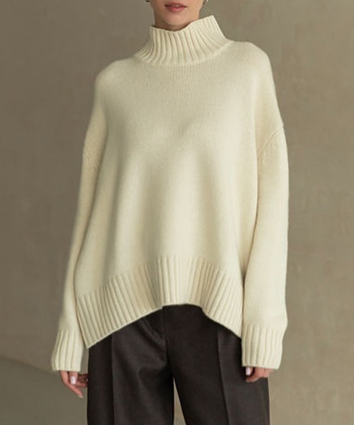 セール】ゆったりハイネックニット（ニット/セーター）｜by LEGNA