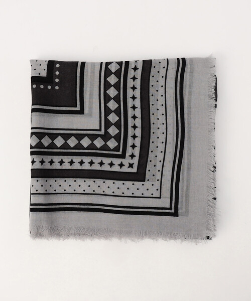 K.T KIYOKO TAKASE（キヨコタカセ）の「ウールプリント ストール（ストール/ショール・レディース・ピンク系その他/グレー系その他・FREE）」の2枚目の写真