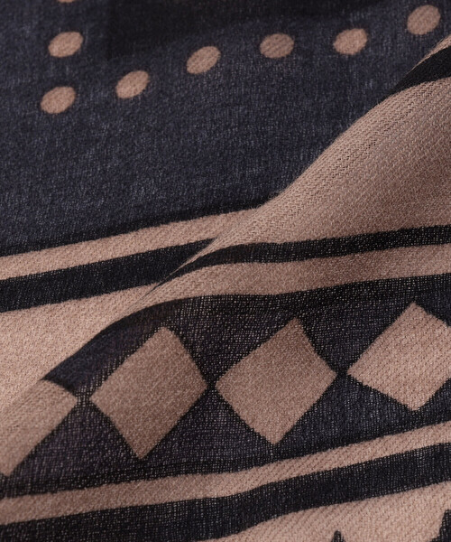 K.T KIYOKO TAKASE（キヨコタカセ）の「ウールプリント ストール（ストール/ショール・レディース・ピンク系その他/グレー系その他・FREE）」の6枚目の写真