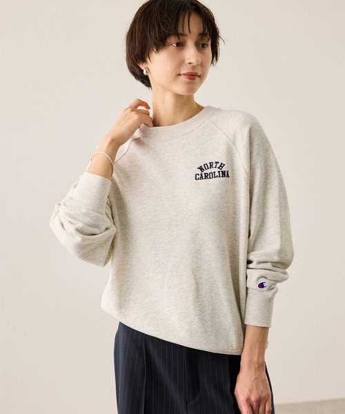 Champion（チャンピオン）の「【Champion/チャンピオン別注】アソートロゴスウェットプルオーバー/リンクコーデ（スウェット・レディース・ホワイト系その他5/ホワイト系その他6/サックスブルー/ブラウン・FREE）」の8枚目の写真