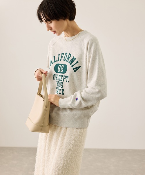 Champion（チャンピオン）の「【Champion/チャンピオン別注】アソートロゴスウェットプルオーバー/リンクコーデ（スウェット・レディース・ホワイト系その他5/ホワイト系その他6/サックスブルー/ブラウン・FREE）」の15枚目の写真