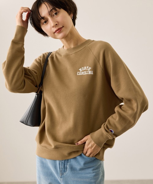 Champion（チャンピオン）の「【Champion/チャンピオン別注】アソートロゴスウェットプルオーバー/リンクコーデ（スウェット・レディース・ホワイト系その他5/ホワイト系その他6/サックスブルー/ブラウン・FREE）」の22枚目の写真