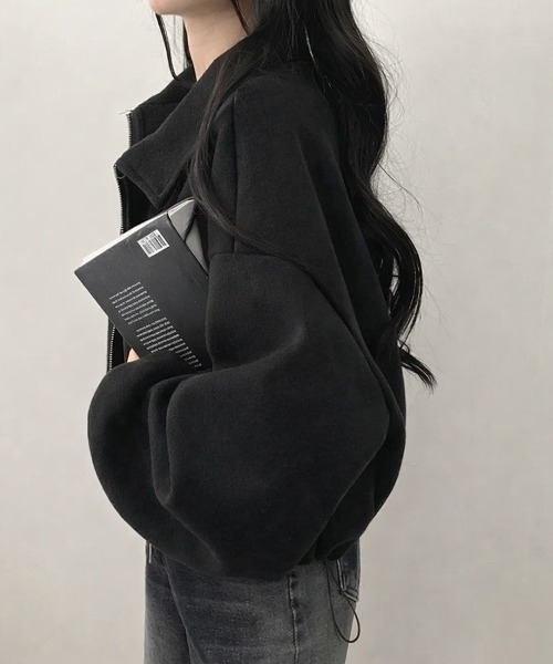 SallyLunn(サリーラン)の「コード付きダブルZIPブルゾン(ブルゾン・レディース・ベージュ/ブラック/ライトグレー・MEDIUM/LARGE)」の21枚目の写真