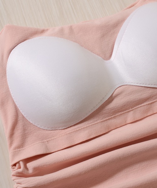 Lace Ladies(レースレディース)の「ソリッドカラー ホルター付き カップ付き ギャザー キャミソール(キャミソール・レディース・ブルー/ピンク/ホワイト/グレー/ブラック・FREE)」の19枚目の写真
