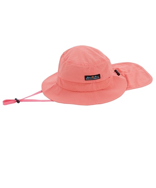 Ocean&Ground（オーシャン&グラウンド）の「【撥水加工/UVカット】アドベンチャーHAT（ハット・キッズ・グリーン/ネイビー/イエロー/パープル/ブラック/レッド/ピンク・56/54/52/50）」の6枚目の写真