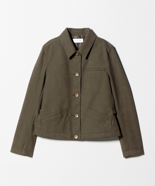 ATTISESSION(アティセッション)の「<ATTISESSION>スエードライク 3ポケット ジャケット(その他アウター・レディース・パープル/オリーブ・36/38)」の9枚目の写真