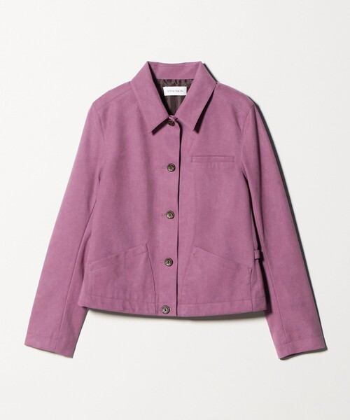 ATTISESSION(アティセッション)の「<ATTISESSION>スエードライク 3ポケット ジャケット(その他アウター・レディース・パープル/オリーブ・36/38)」の18枚目の写真