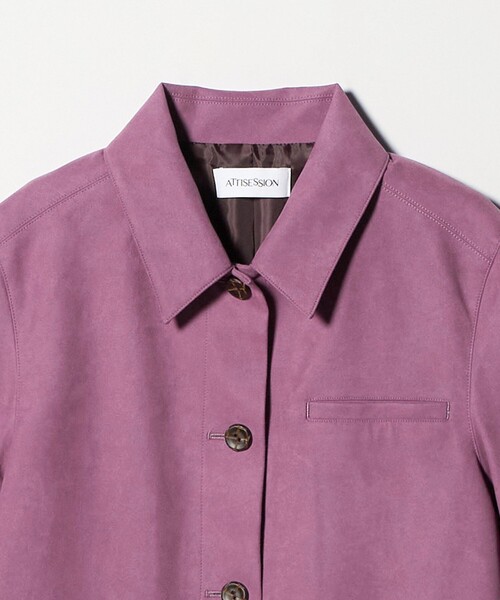 ATTISESSION(アティセッション)の「<ATTISESSION>スエードライク 3ポケット ジャケット(その他アウター・レディース・パープル/オリーブ・36/38)」の20枚目の写真