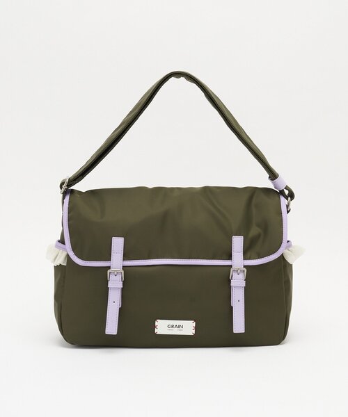 GRAIN（グレイン）の「【GRAIN/グレイン】チュールフリルメッセンジャーバッグ（ショルダーバッグ・レディース・ブラック/ブラウン/カーキ・FREE）」の11枚目の写真