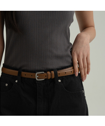 NUART STUDIO（ヌアートスタジオ）の「ベーシックスリムスクエアレザーベルト_6カラー（ベルト）」