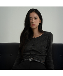 NUART STUDIO（ヌアートスタジオ）の「ベーシックスリムスクエアレザーベルト_6カラー（ベルト）」