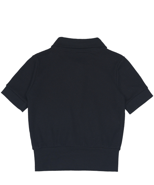 HIGH SCHOOL DISCO（ハイスクールディスコ）の「See Through PK Shirt_Black（ポロシャツ・レディース・その他・FREE）」の2枚目の写真