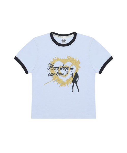 LUVISTRUE（ラヴイズトゥルー）の「SM ハウディープハート タンティー(ブルー)（Tシャツ/カットソー・レディース・その他・FREE）」の2枚目の写真