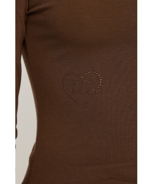 SLY(スライ)の「MICHIXSLY HEM FRILL L/S TOPS ミチスライヘムフリルロングスリーブトップス 冬服 春服(Tシャツ/カットソー・レディース・ブラウン/オフホワイト・FREE)」の17枚目の写真