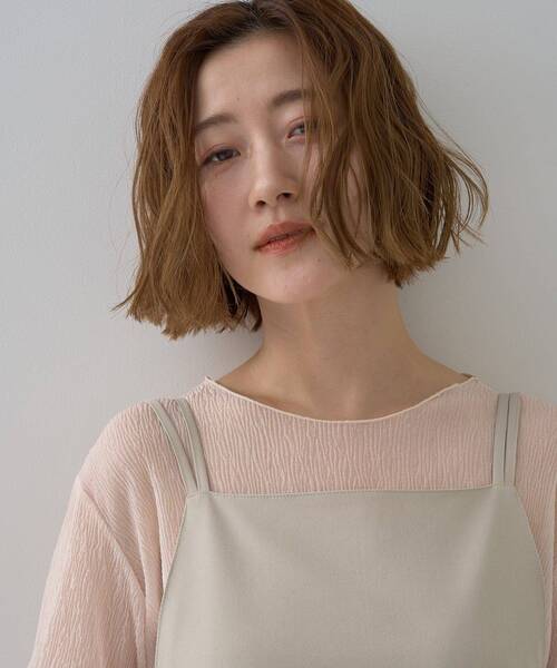 YECCA VECCA（イェッカヴェッカ）の「【2点SET】ショートジャケットセットキャミワンピース（ワンピース・レディース・ネイビー/ライトベージュ・FREE）」の19枚目の写真